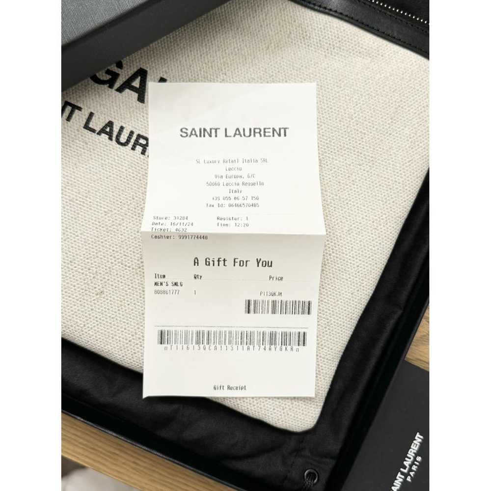 Saint Laurent Rive Gauche linen clutch bag - image 12