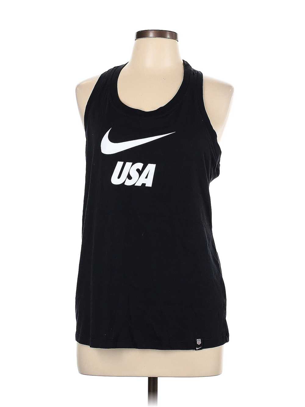 Nike Women Black Tank Top L - image 1