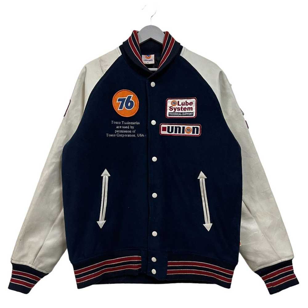 Japanese Brand × Racing × Varsity Jacket 💥 76 LU… - image 2