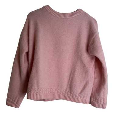 Sezane Zita Jumper Tie Neck Sweater sold in Pink Merino Wool & Mohair Women's XS $225