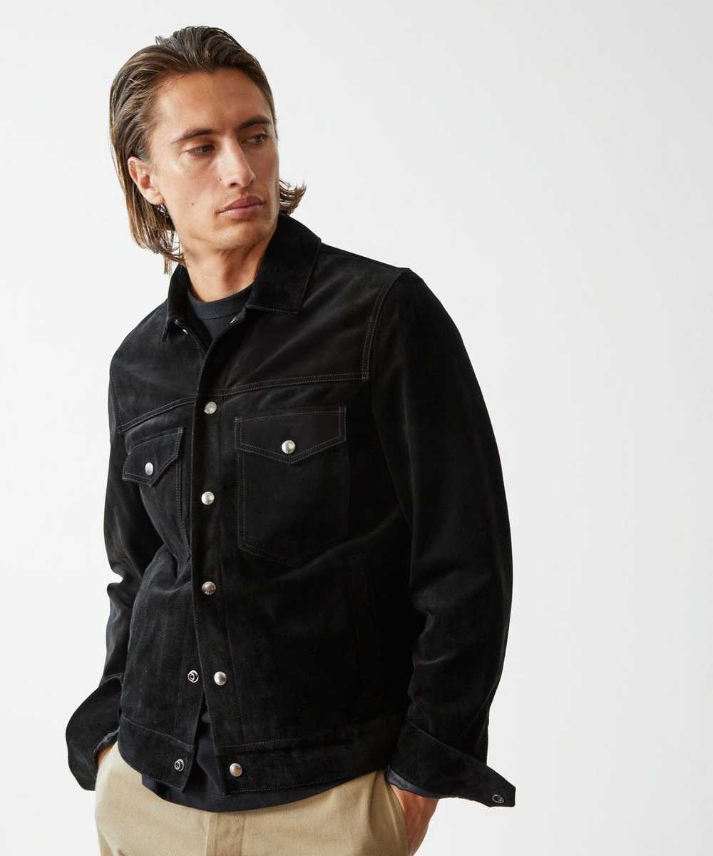 Todd Snyder Todd Snyder Dylan Black Suede Jacket - image 5