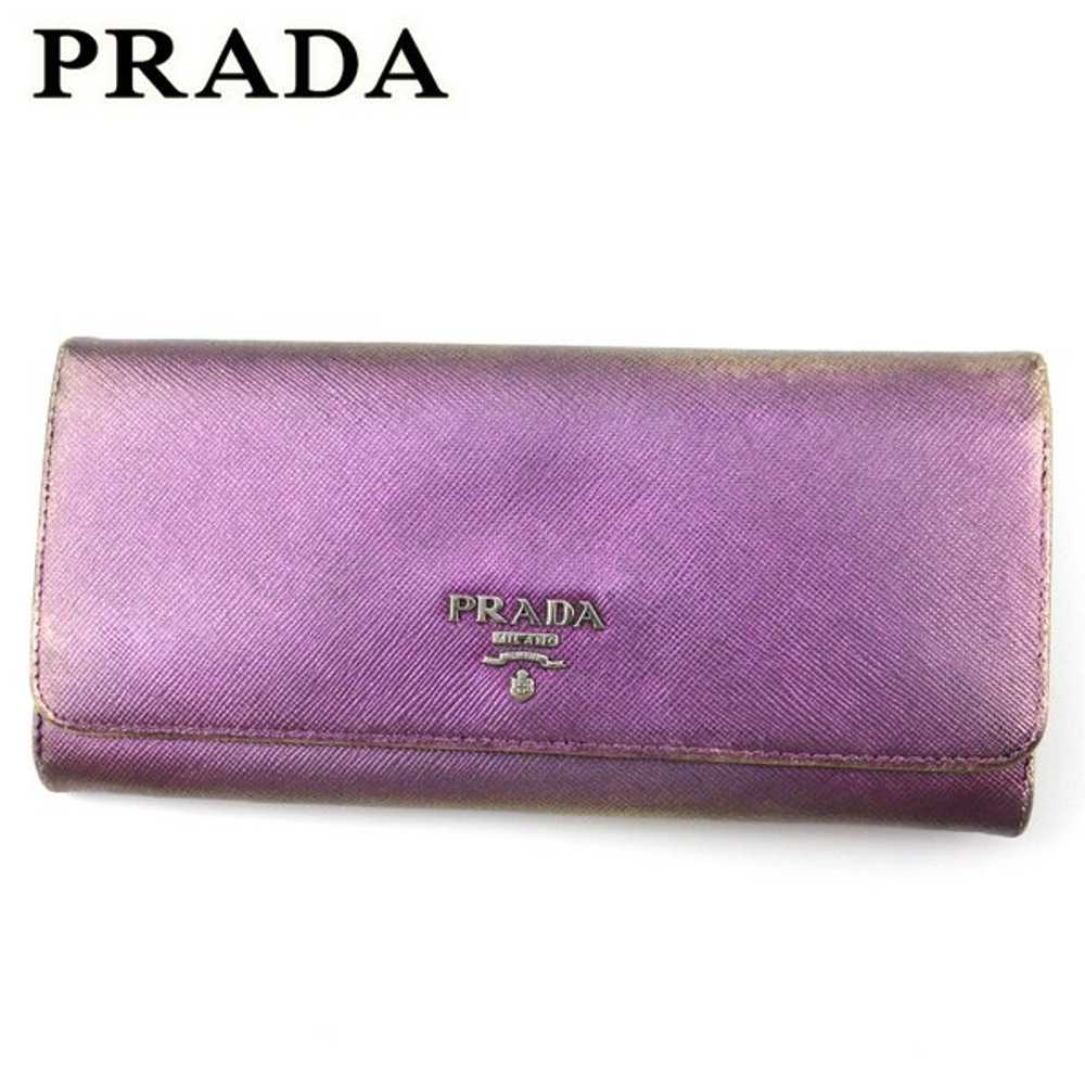 [Japan Used Wallet] Prada Long Wallet Zipper Ladi… - image 1