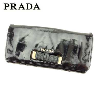 [Japan Used Wallet] Prada Long Wallet With Zipper 