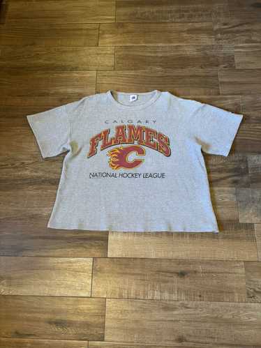 NHL × Vintage Vintage 90s Calgary Flames Thermal T