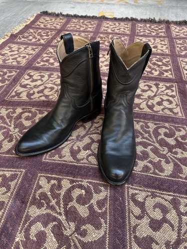 Tecovas Black Leather Tecovas “The Dean” Side Zip 