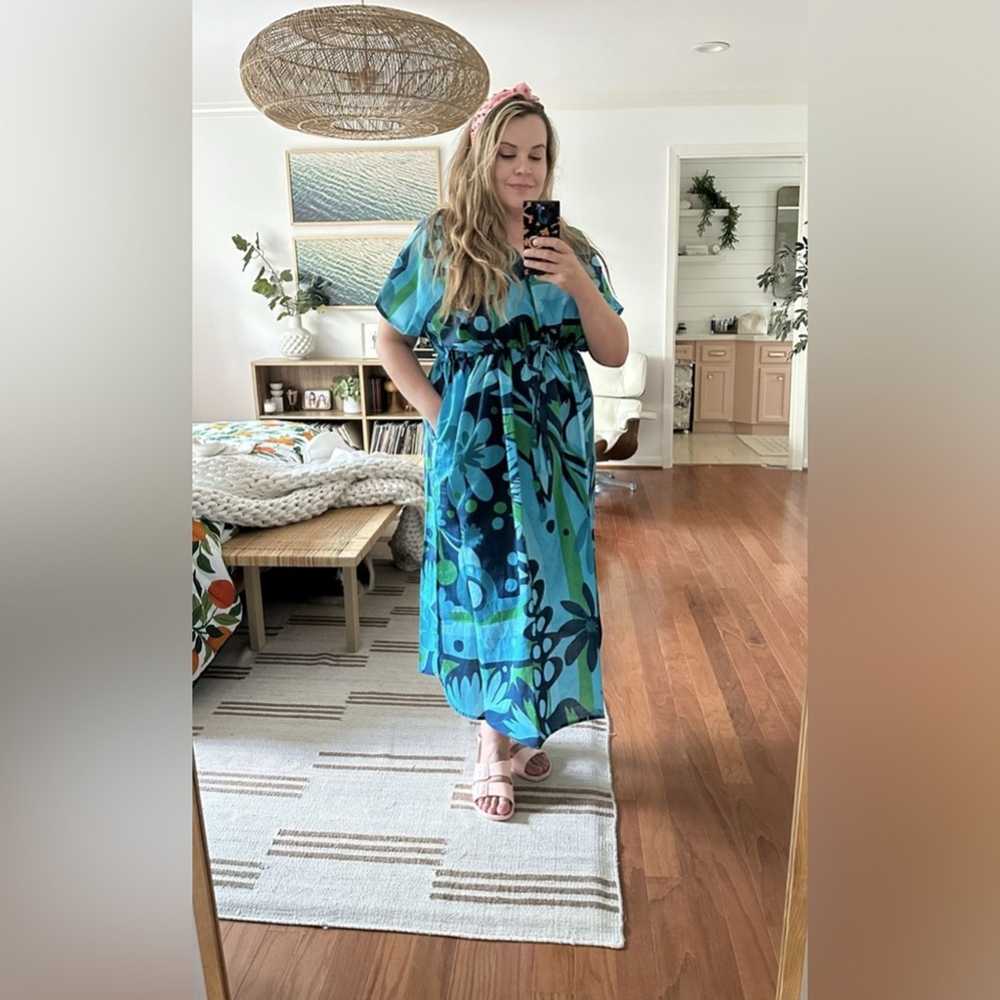 Lesley Evers Tegan Caftan Kalamazoo Midi Dress S/… - image 1