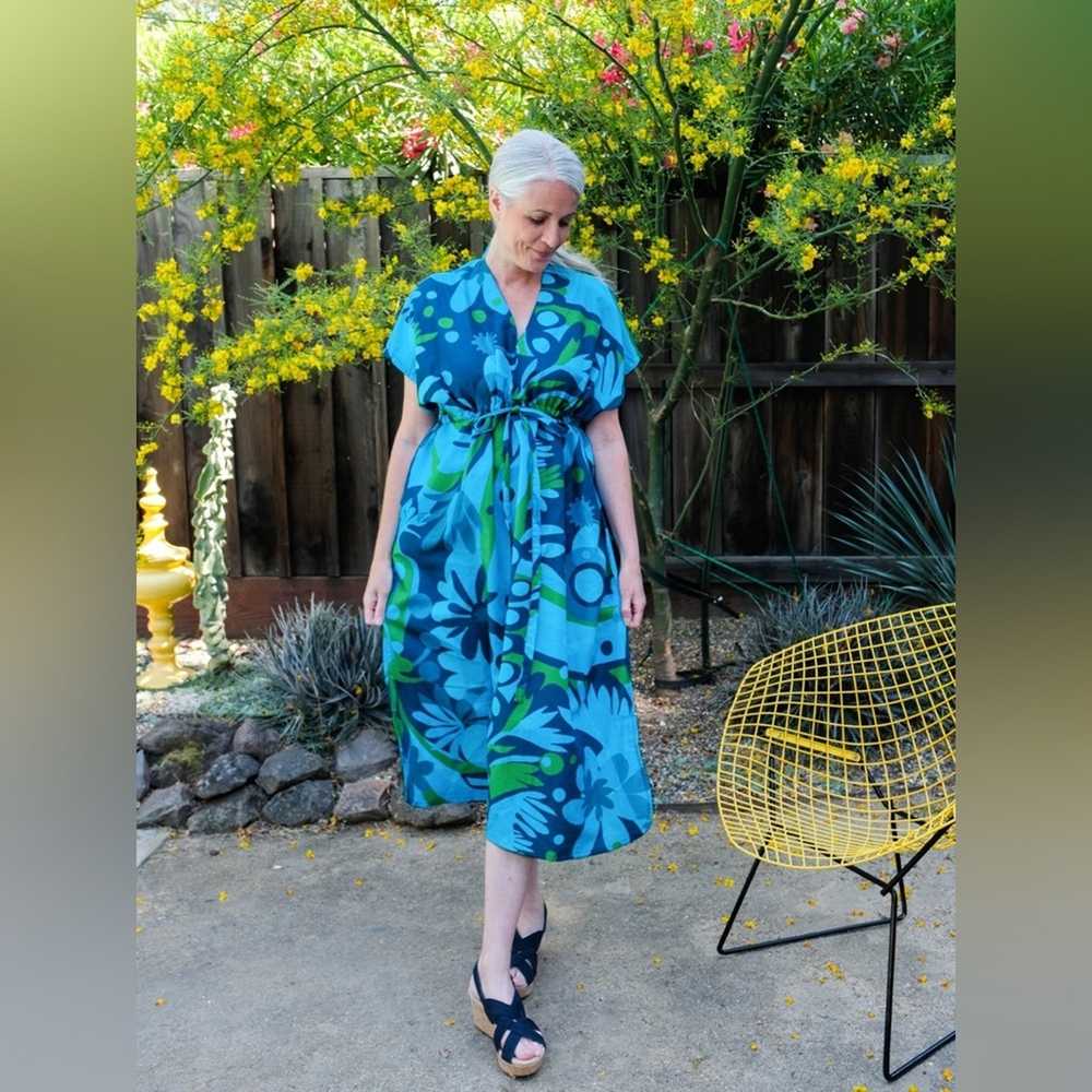 Lesley Evers Tegan Caftan Kalamazoo Midi Dress S/… - image 2