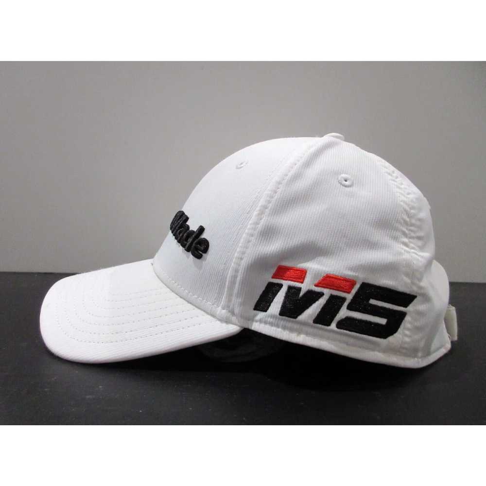 Vintage Taylormade Hat Cap Strap Back White Black… - image 3