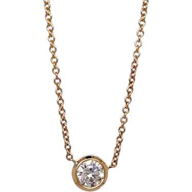 14K Yellow Gold Diamond Pendant