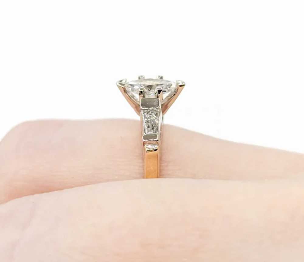 Vintage Marquise Diamond Engagement Ring in Two T… - image 7