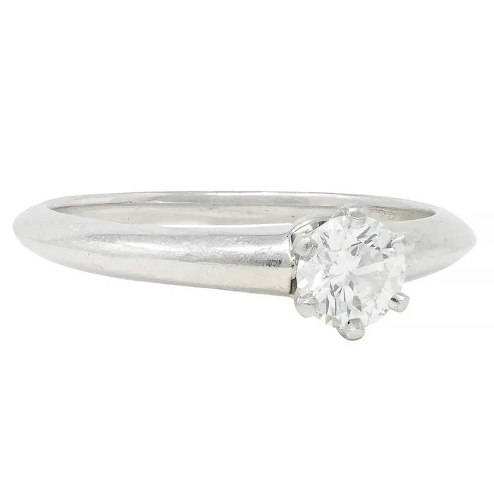 Tiffany & Co. 1999 0.39 CTW Diamond Platinum Vint… - image 5