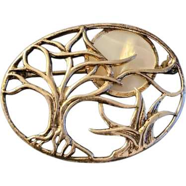 Jez Jezlaine Sterling Winter Moon Brooch