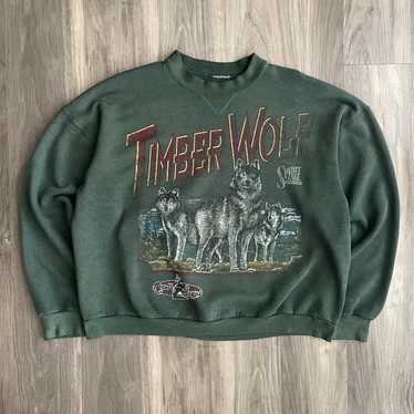 Vintage Made in 2024 USA Field & Stream Men’s Crewneck Sweatshirt Large Timber Wolf