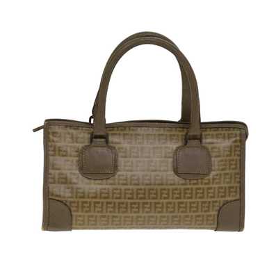 Fendi Zucchino Beige Canvas Handbag (Pre-Owned) - image 1