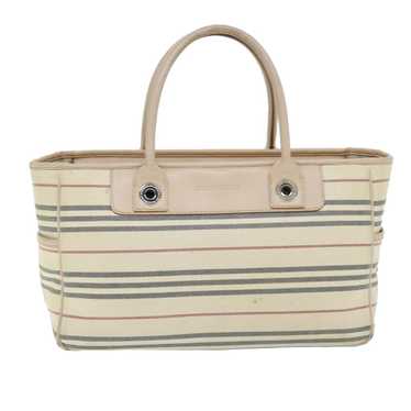 Burberry Beige Canvas Handbag (Pre-Owned) - image 1