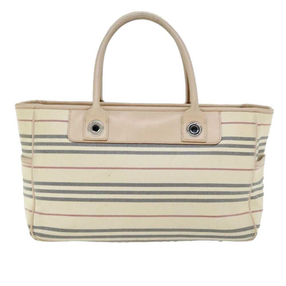 Burberry Beige Canvas Handbag (Pre-Owned) - image 2