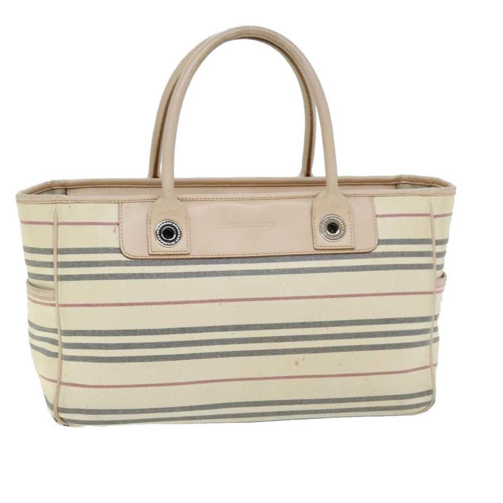 Burberry Beige Canvas Handbag (Pre-Owned) - image 9