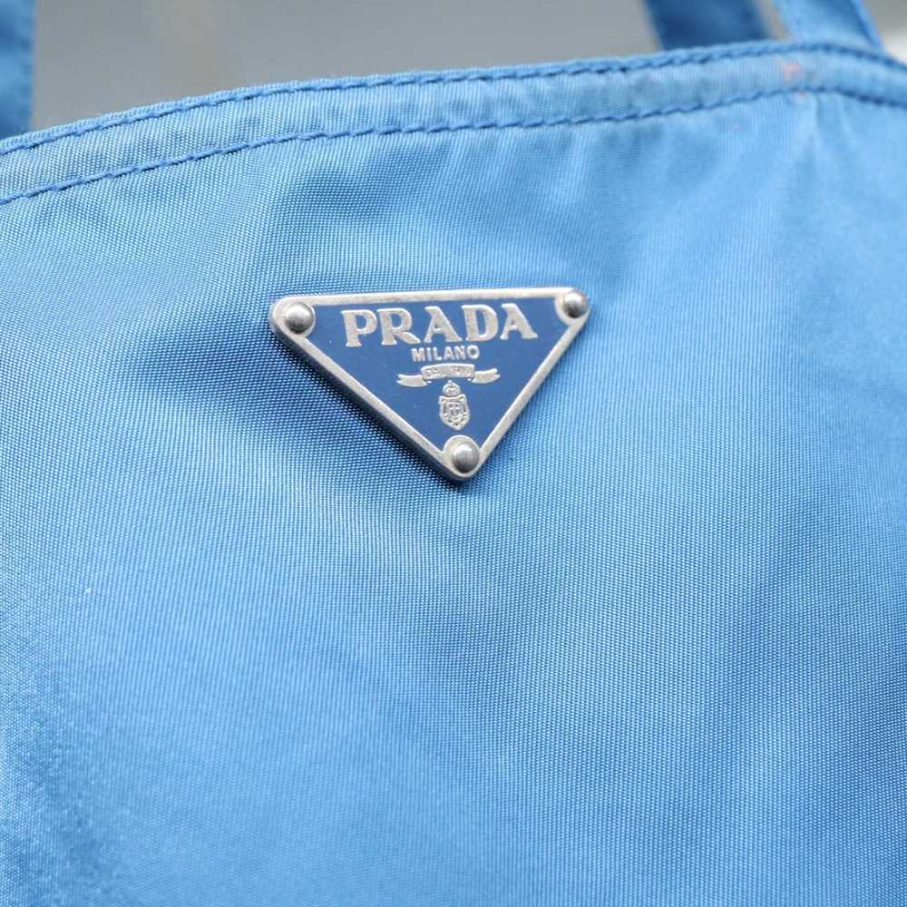 Prada Tessuto Blue Synthetic Tote Bag (Pre-Owned) - image 10