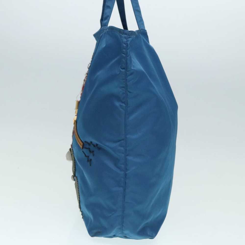 Prada Tessuto Blue Synthetic Tote Bag (Pre-Owned) - image 12