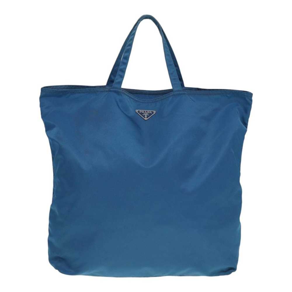 Prada Tessuto Blue Synthetic Tote Bag (Pre-Owned) - image 1