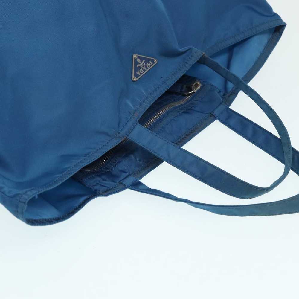 Prada Tessuto Blue Synthetic Tote Bag (Pre-Owned) - image 4