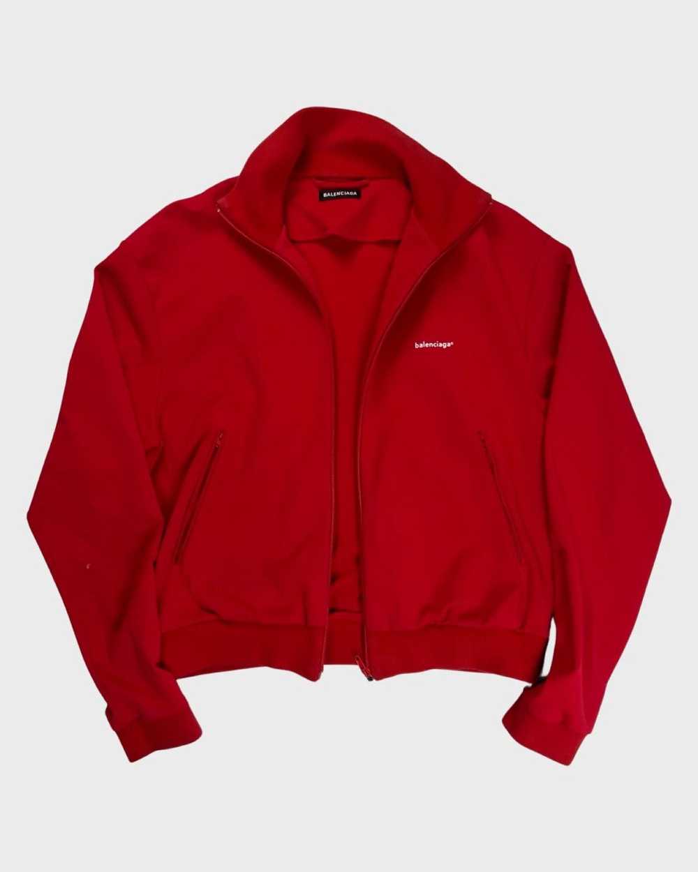 Balenciaga BALENCIAGA RED LOGO ZIP-UP TRACKJACKET… - image 2