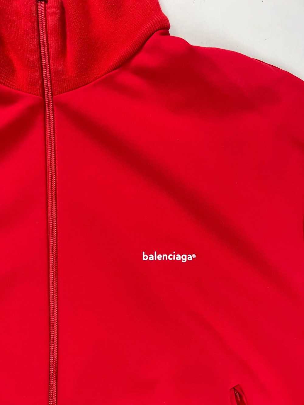 Balenciaga BALENCIAGA RED LOGO ZIP-UP TRACKJACKET… - image 4