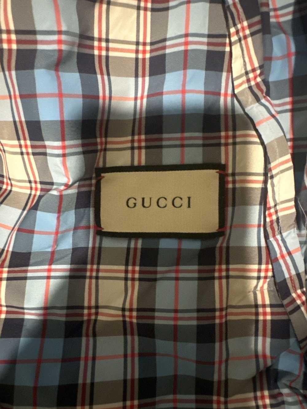 Gucci Gucci Stamp Check Windbreaker - image 4