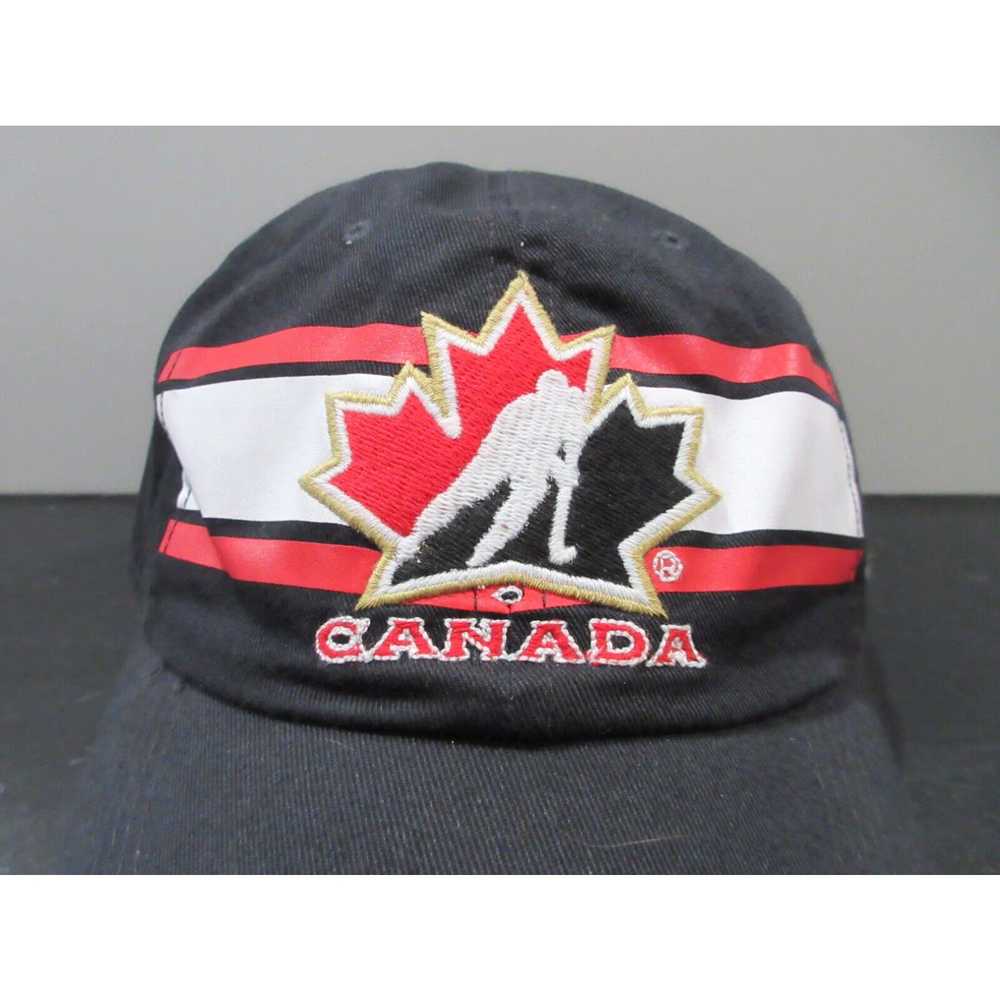 Nike Nike Hat Cap Strap Back Black Red Canada Hoc… - image 2