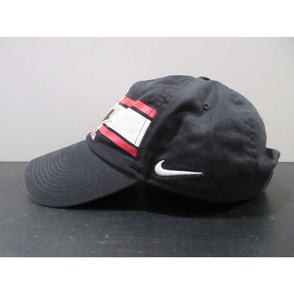 Nike Nike Hat Cap Strap Back Black Red Canada Hoc… - image 3