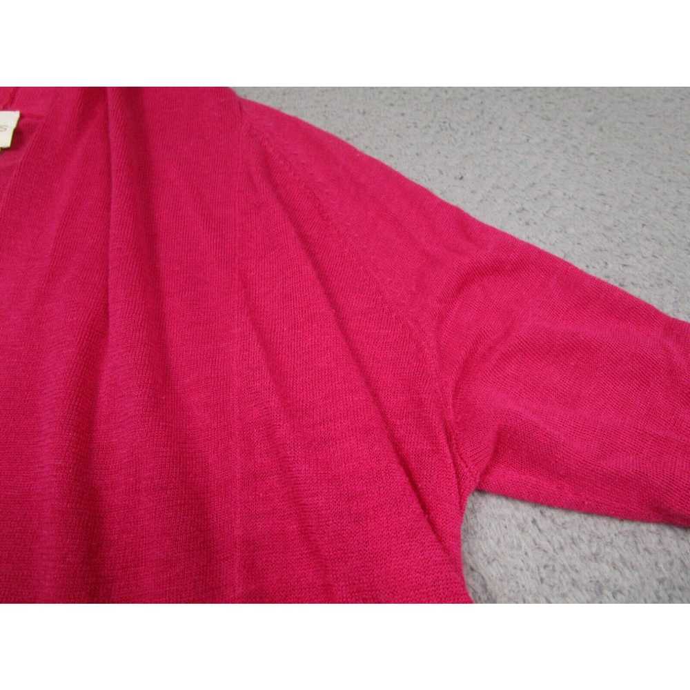 Vintage Chicos Sweater Womens 1 Large Pink Cardig… - image 2