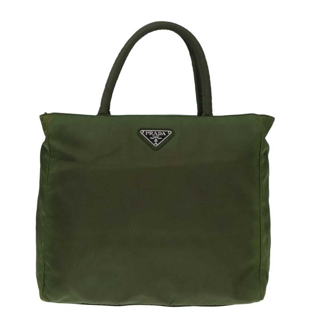 Prada Tessuto Khaki Synthetic Handbag (Pre-Owned) - image 1