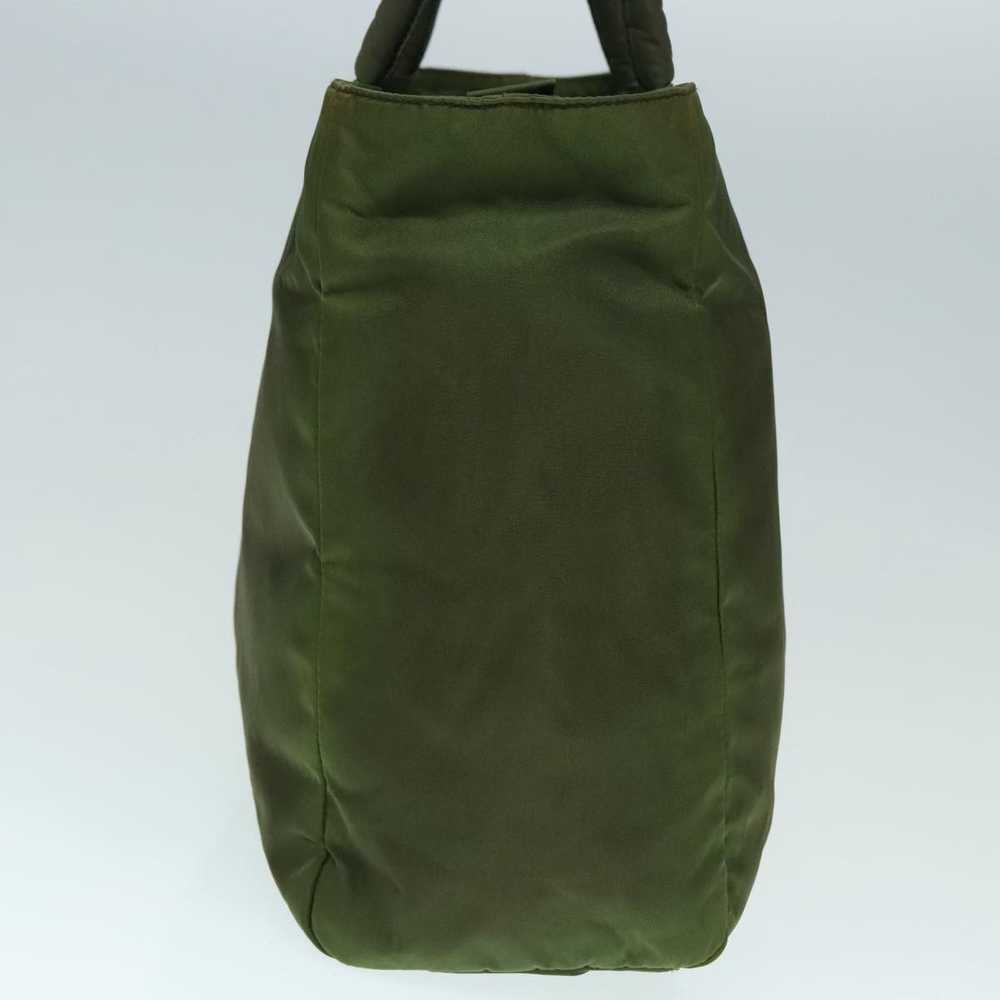 Prada Tessuto Khaki Synthetic Handbag (Pre-Owned) - image 4