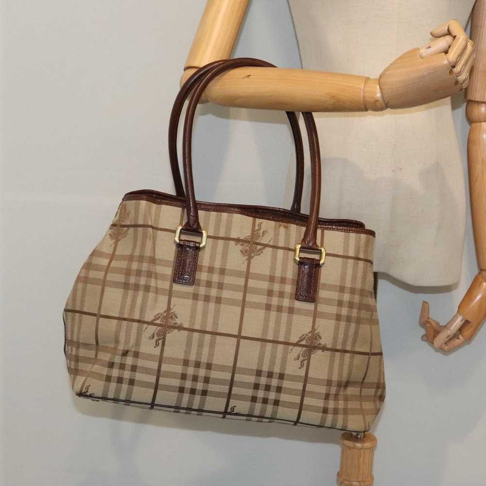 Burberry Nova Check Beige Canvas Tote Bag (Pre-Ow… - image 11