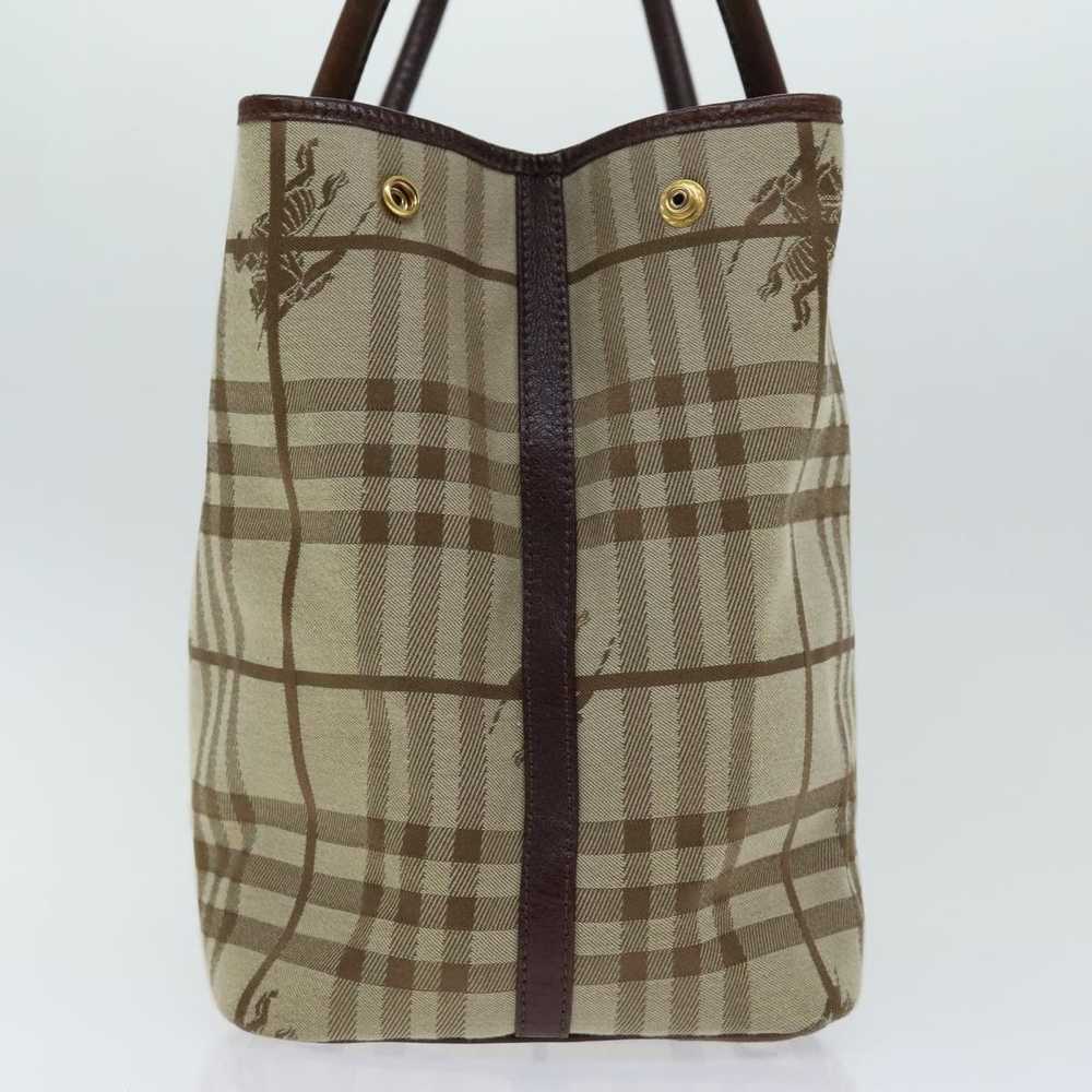 Burberry Nova Check Beige Canvas Tote Bag (Pre-Ow… - image 3