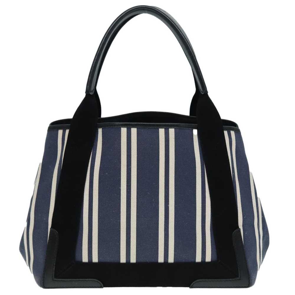 Balenciaga Navy Cabas Blue Canvas Handbag (Pre-Ow… - image 2