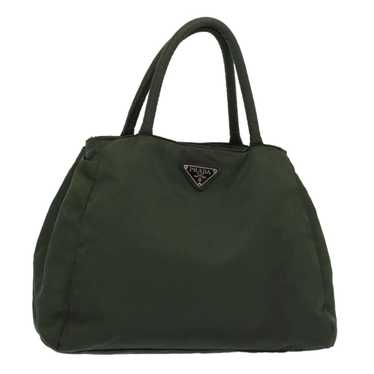 Prada Tessuto Green Synthetic Handbag (Pre-Owned)