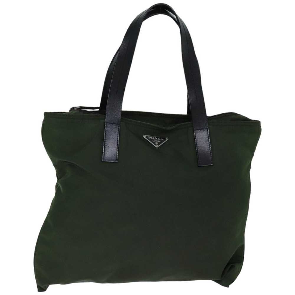 Prada Tessuto Khaki Synthetic Tote Bag (Pre-Owned) - image 12