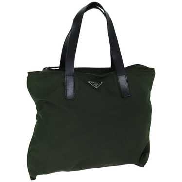 Prada Tessuto Khaki Synthetic Tote Bag (Pre-Owned) - image 1