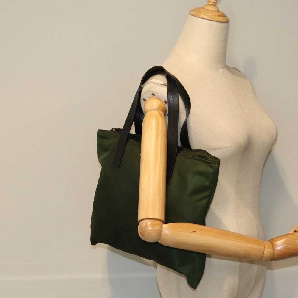 Prada Tessuto Khaki Synthetic Tote Bag (Pre-Owned) - image 7