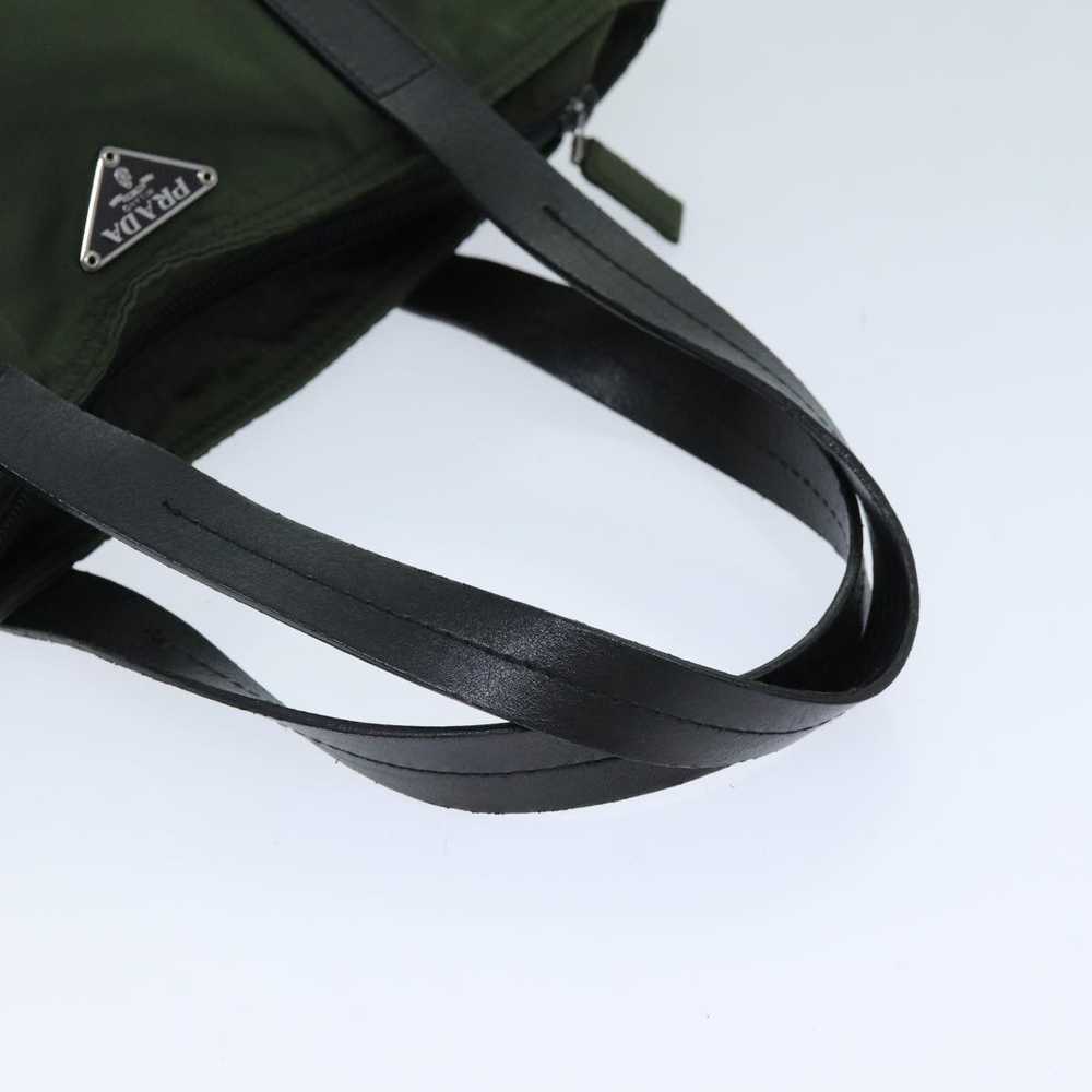 Prada Tessuto Khaki Synthetic Tote Bag (Pre-Owned) - image 9