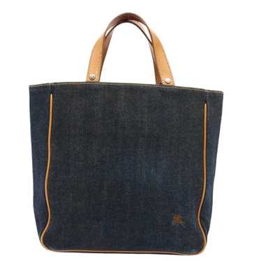 Burberry Navy Canvas Handbag (Pre-Owned) - image 1