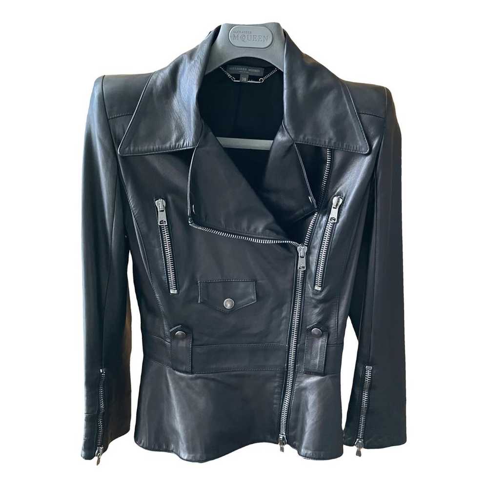 Alexander McQueen Leather biker jacket - image 1