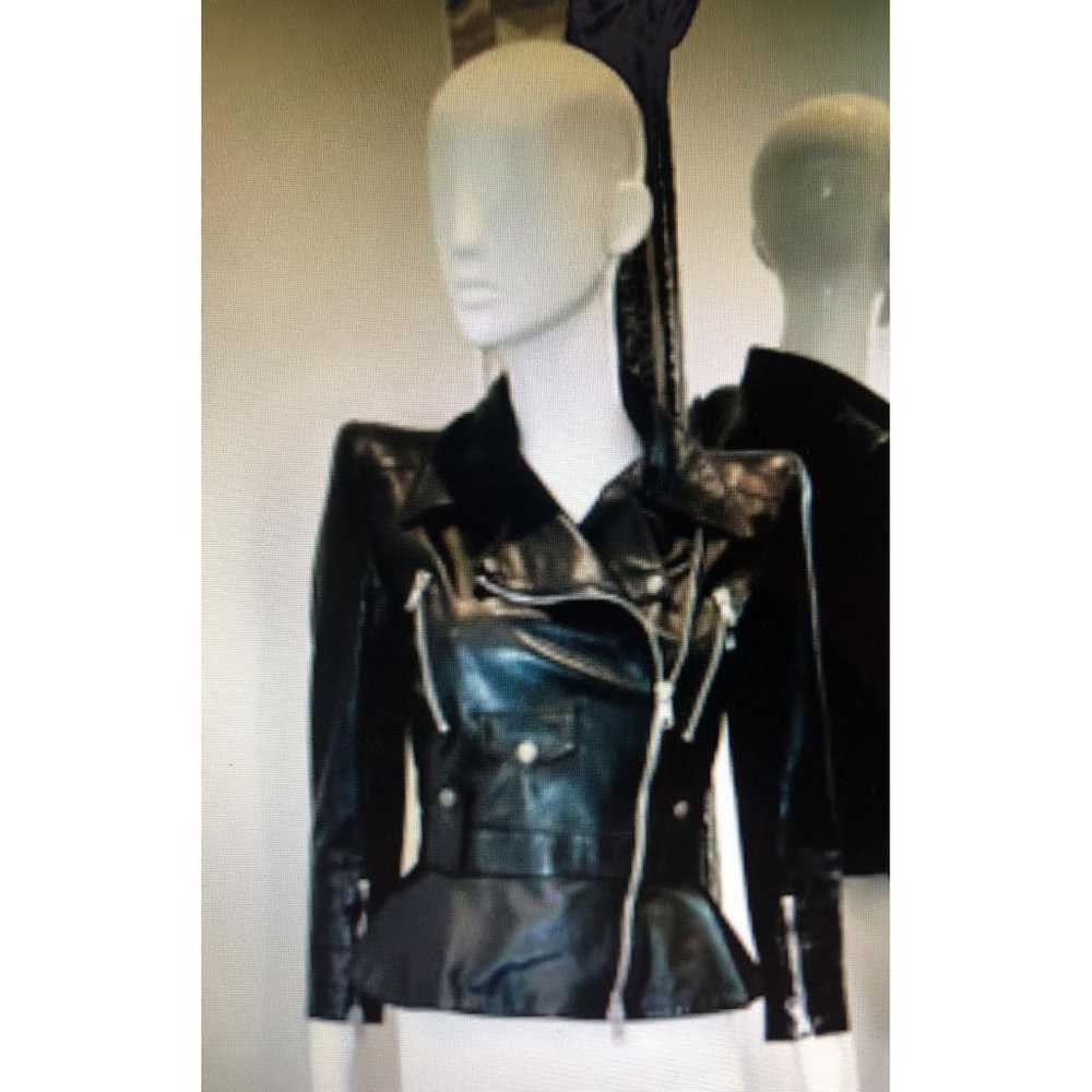 Alexander McQueen Leather biker jacket - image 6