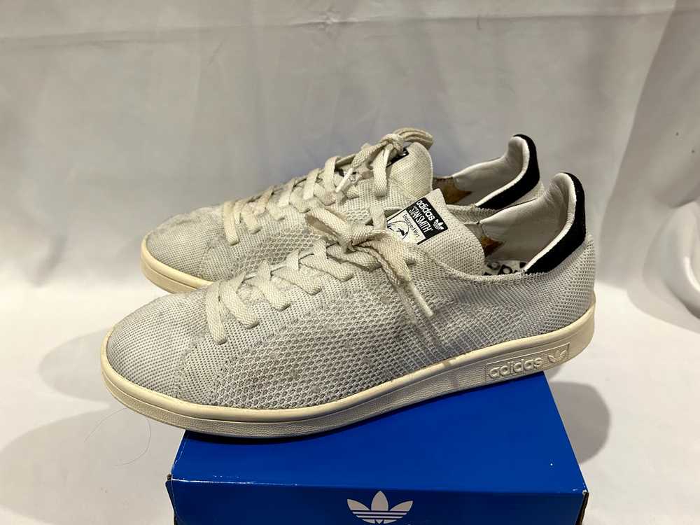 USED Adidas Stan Smith Primeknit White Size 8.5 - image 3