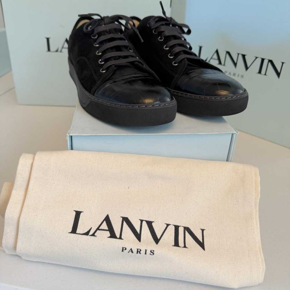 Lanvin Leather low trainers - image 7