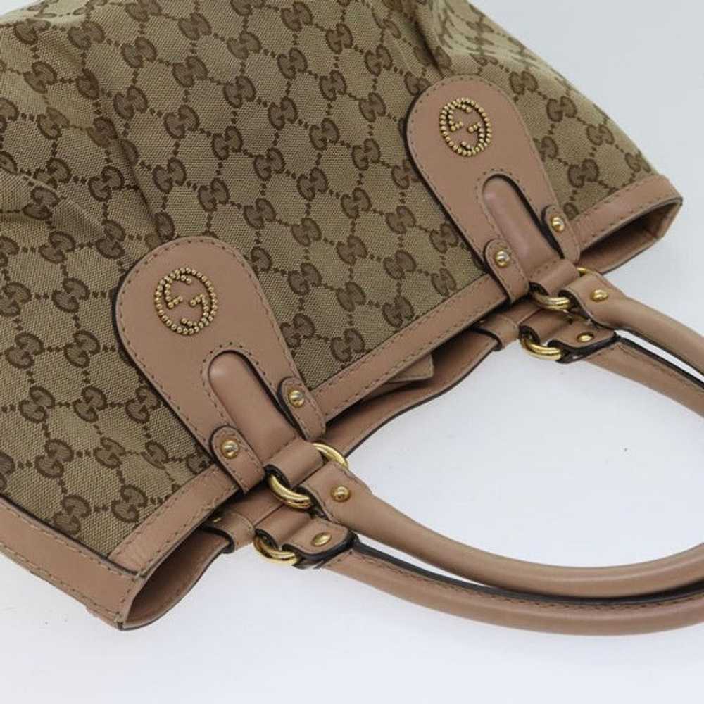 Gucci GUCCI GG Canvas Hand Bag Beige 269953 - image 6