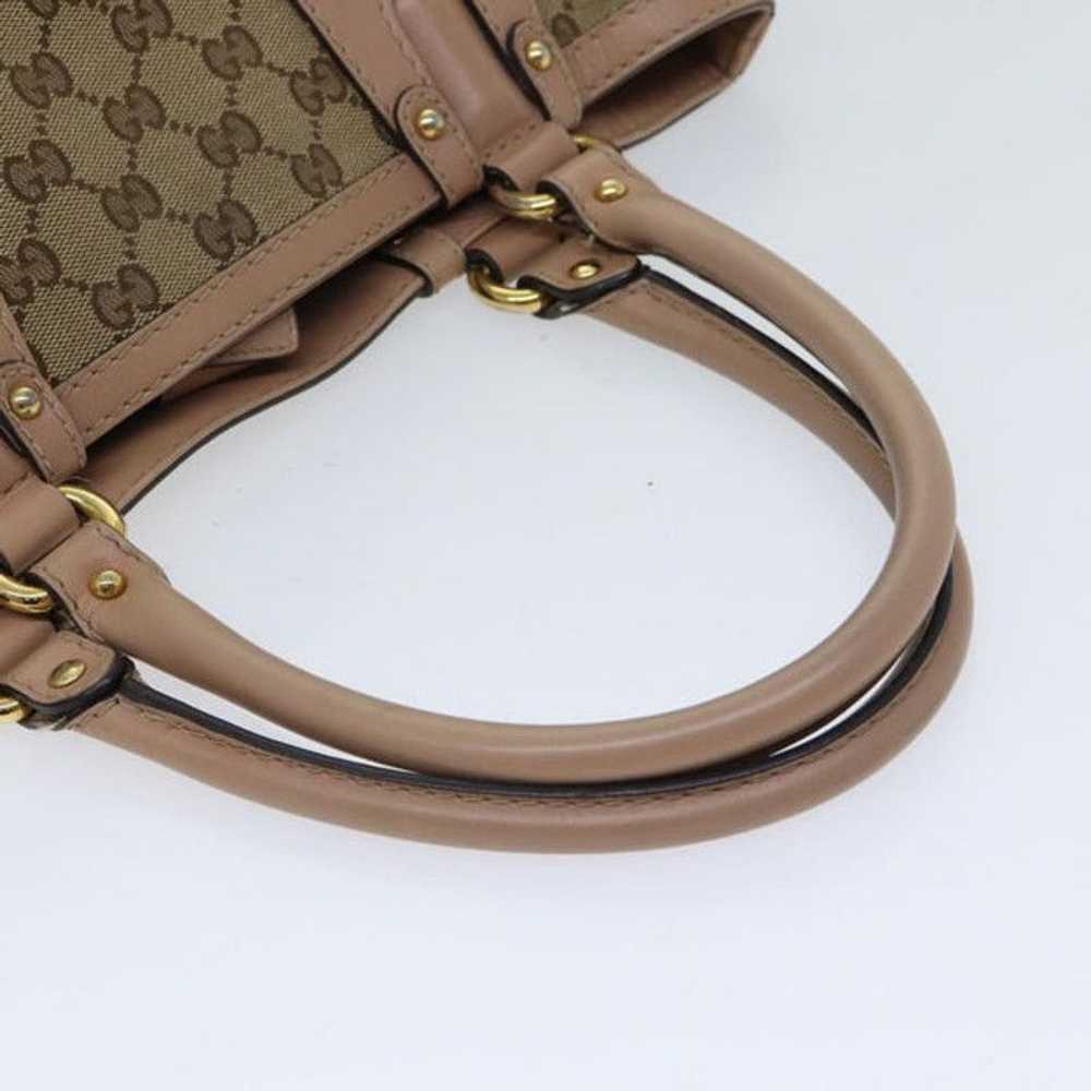 Gucci GUCCI GG Canvas Hand Bag Beige 269953 - image 7