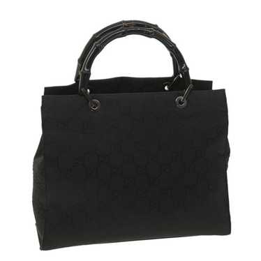 Gucci GUCCI GG Canvas Hand Bag Black