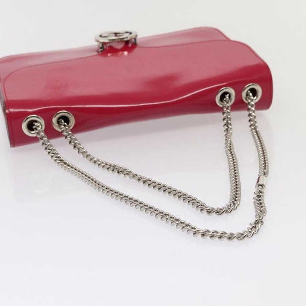 Gucci GUCCI Interlocking Chain Shoulder Bag Ename… - image 7